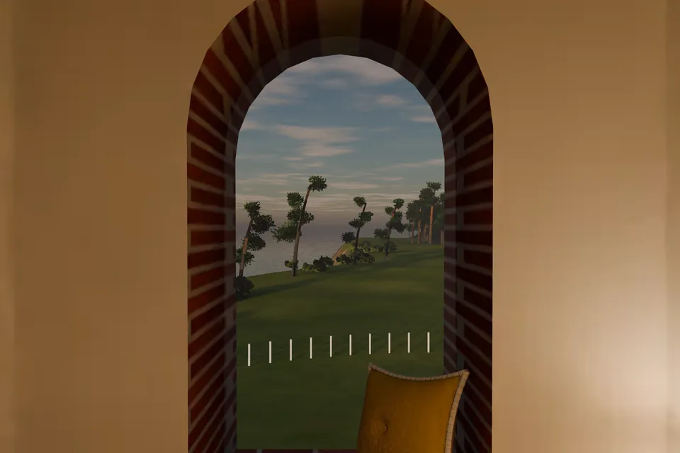 View from the Forecastle window, E, from 32.4 m above the sea.
